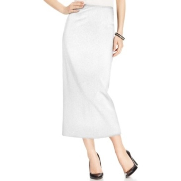 Kasper Skirt Womens 12 Vanilla Ice White Pencil Career Office Wear NWT - Picture 1 of 7